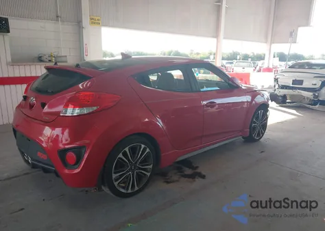 2016 Hyundai Veloster Turbo from USA, damaged, VIN KMHTC6AE9GU290710